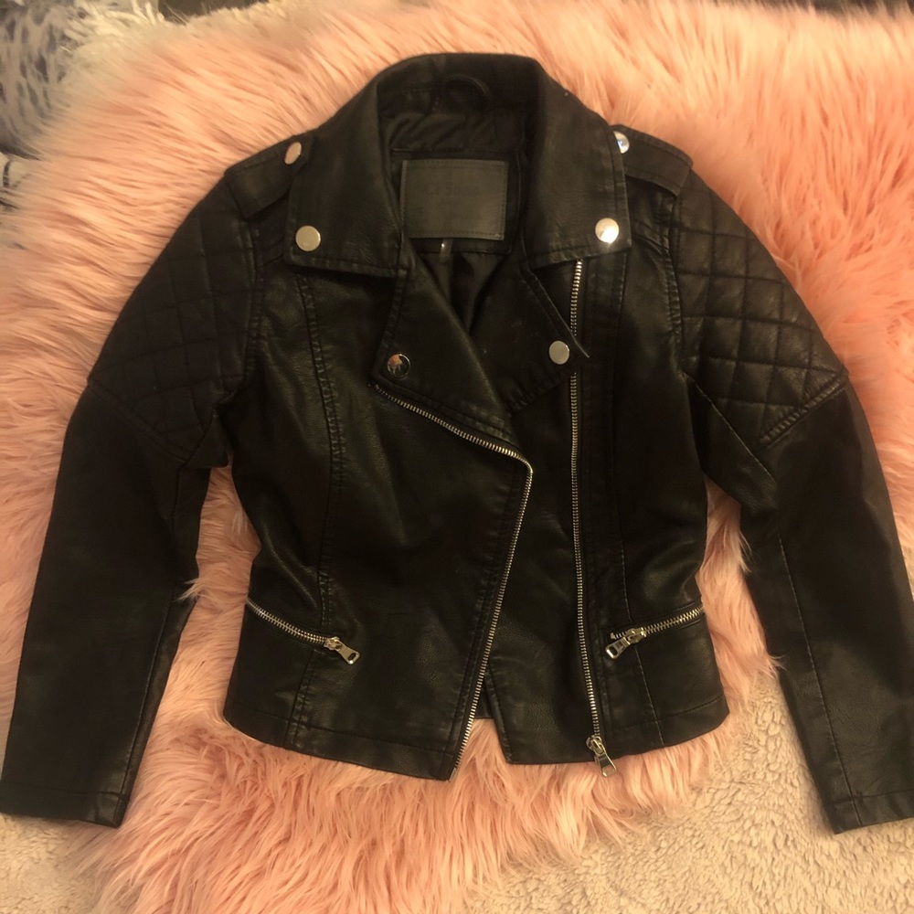 Girls faux leather jacket